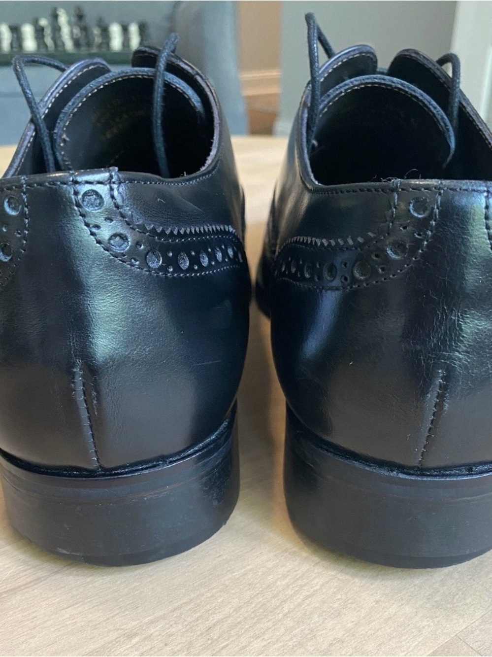 To Boot New York Adam Derrick Mens Black Wingtip Oxford Dress Shoes Italy 11.5 - Picture 8 of 11